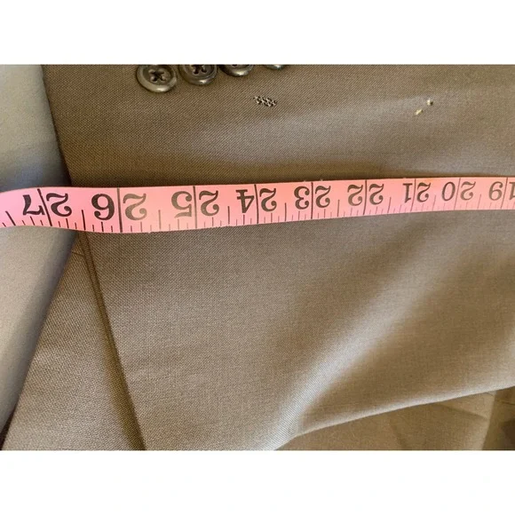 Burberrys Wool‎ Suit Jacket Blazer Mens Charcoal Gray Tailored Fit - Picture 15 of 16